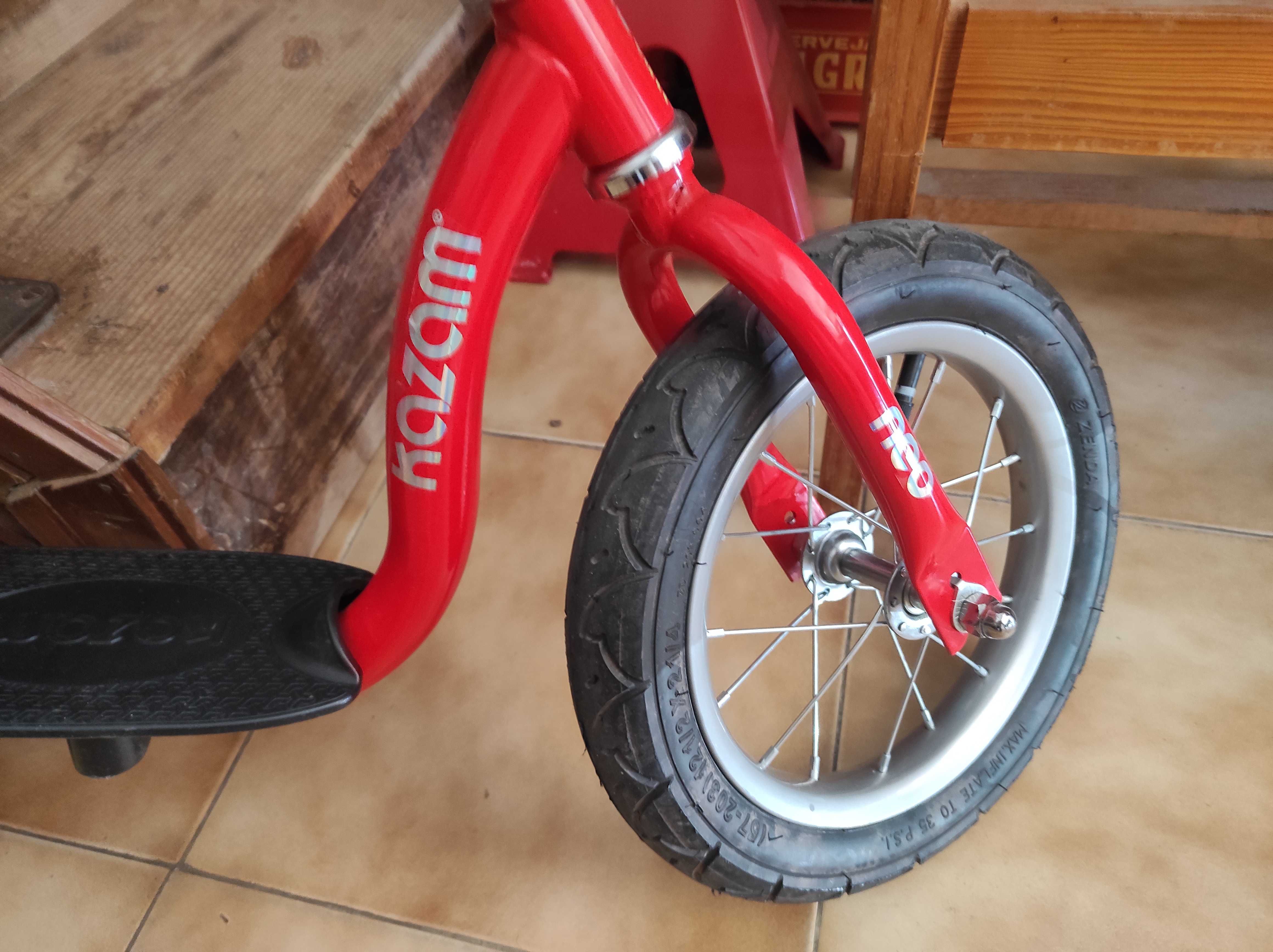 Bicicleta de equilíbrio, com pneu 12, como novo, baixa de preço
