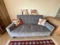 Sofa, kanapa, łóżko szare BOMO3