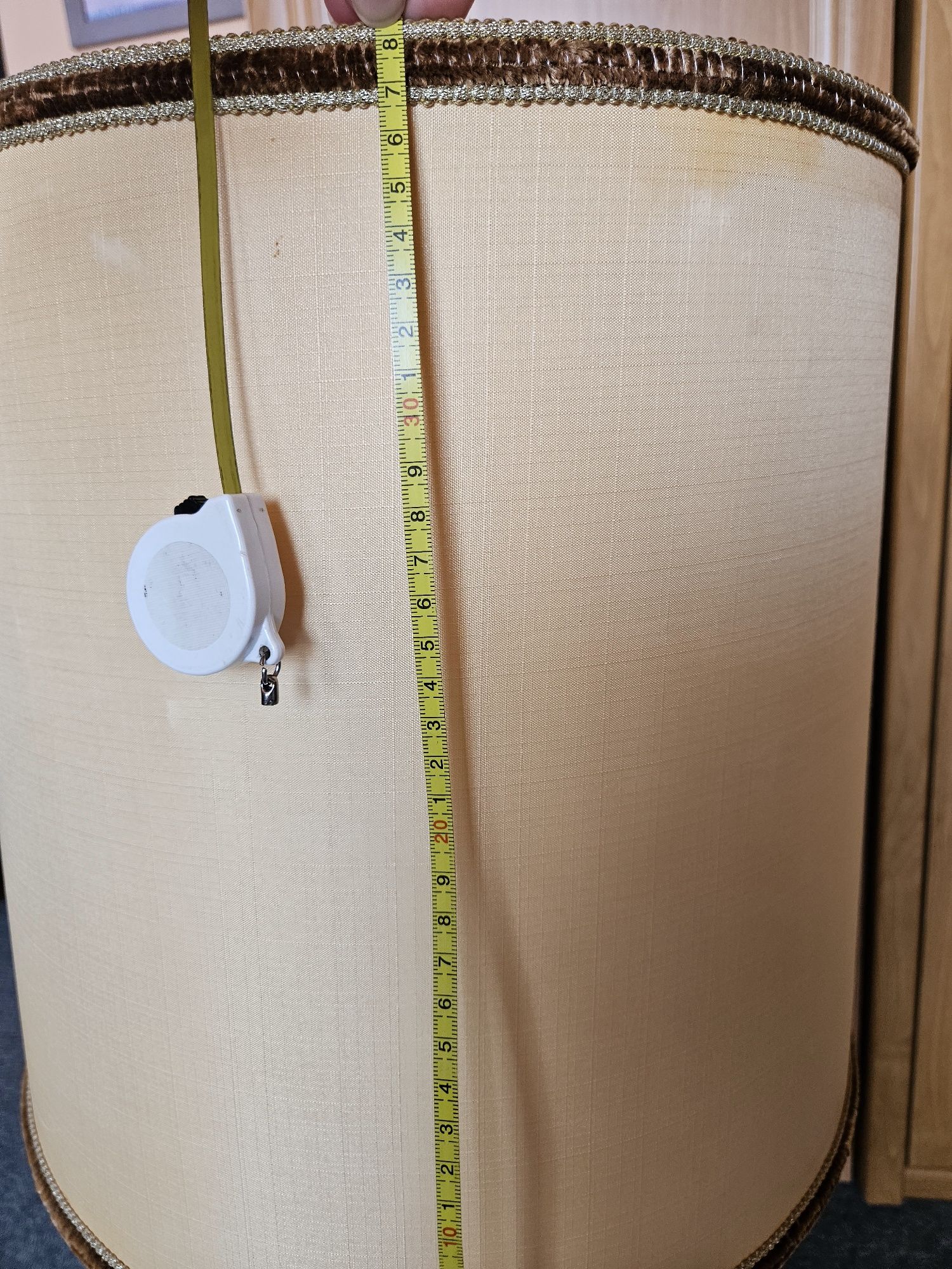 Lampa podłogowa stojąca, Vintage,  stojak gipsowy wysokosc Ok 90cm