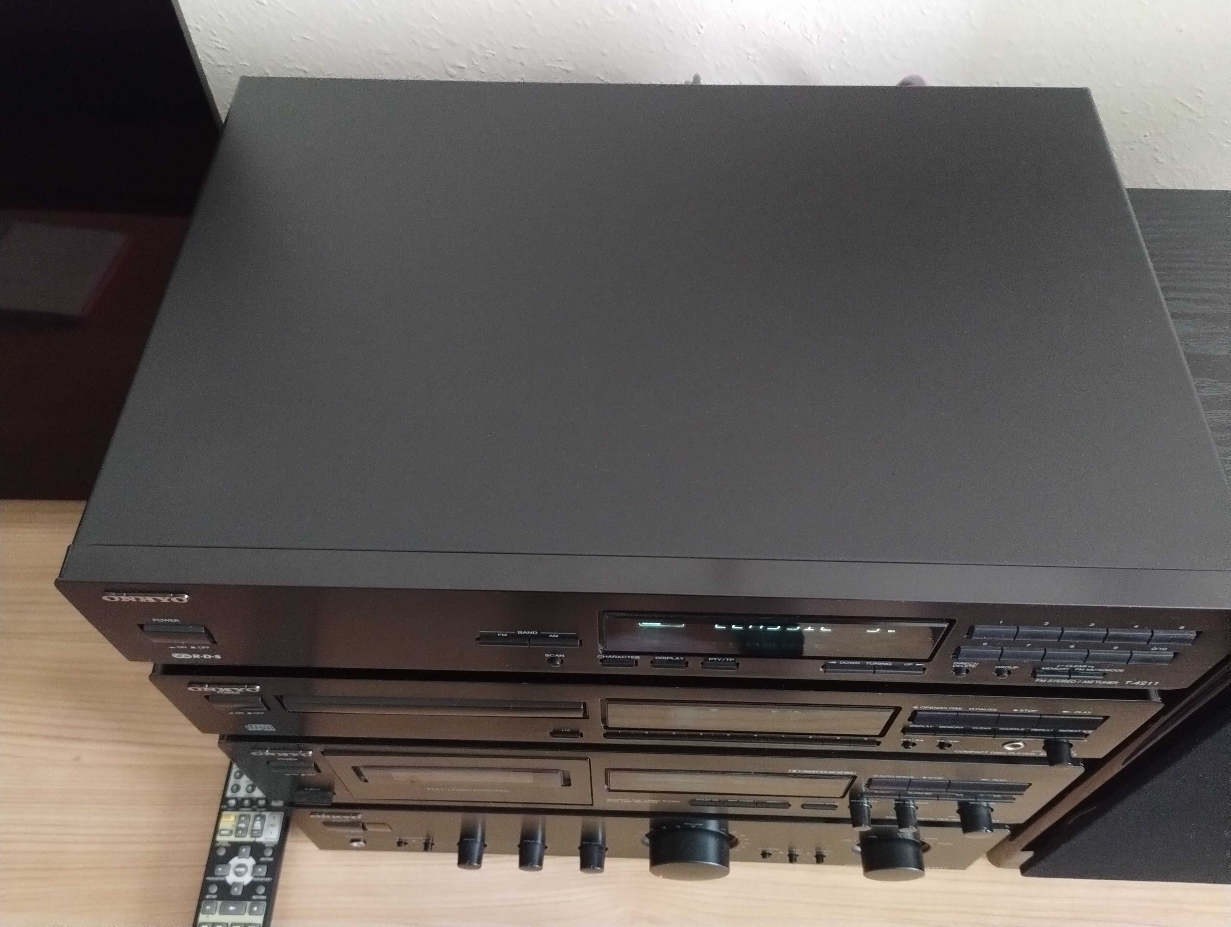 ONKYO Wzmacniacz A-9211, Tuner T-4211, Magnetofon TA-6211, CD DX-7211
