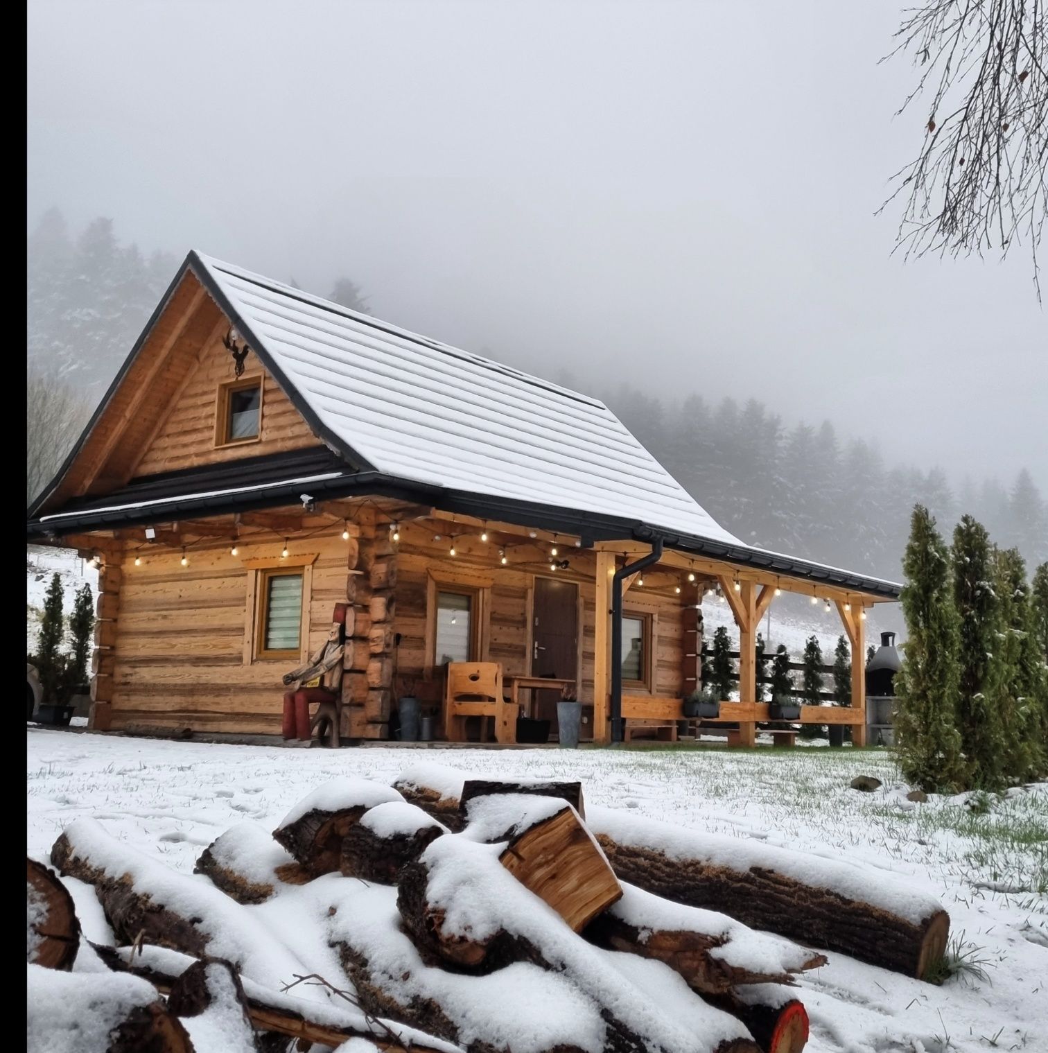 Domek w górach z Jacuzzi - Myślenice-Zarabie - Jodłowa Chata