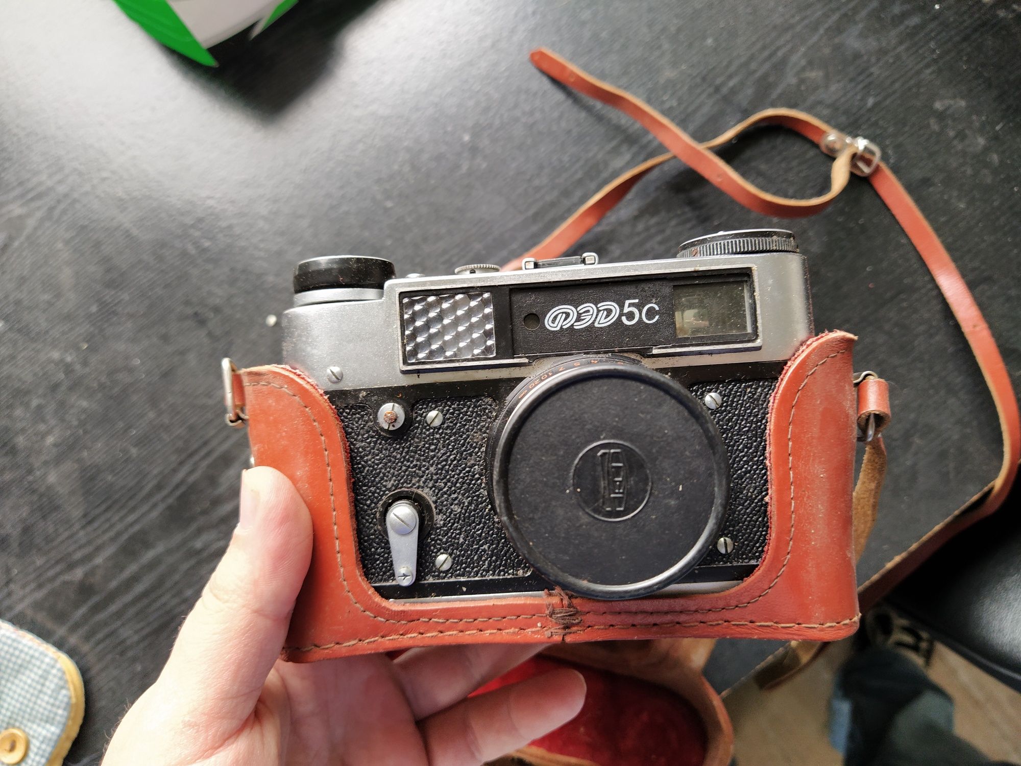 ФЭД 5С, СССР, Советский фотоаппарат в идеальном состоянии + чехол кожа