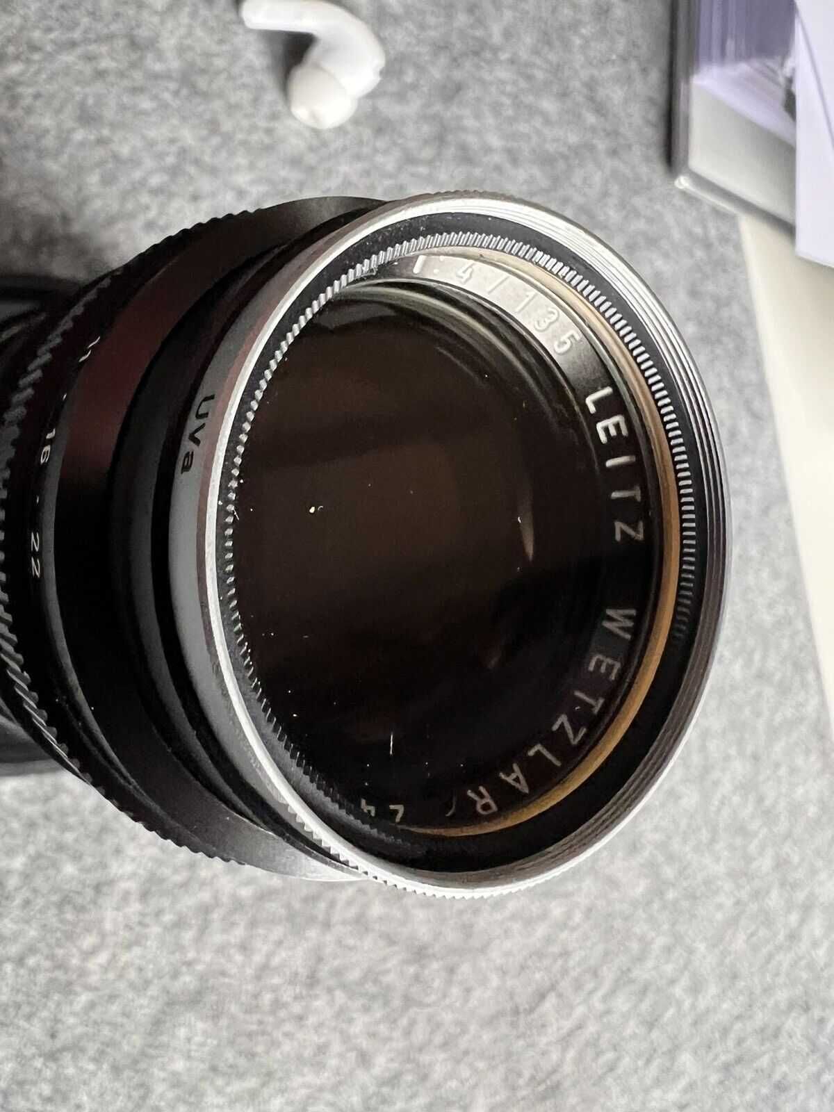 Obiektyw Leica M 135/4 Tele-Elmar M z tulipanem rzadkość