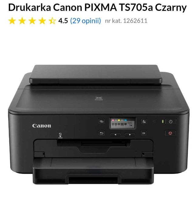 Drukarka Canon PIXMA TS705a Czarny