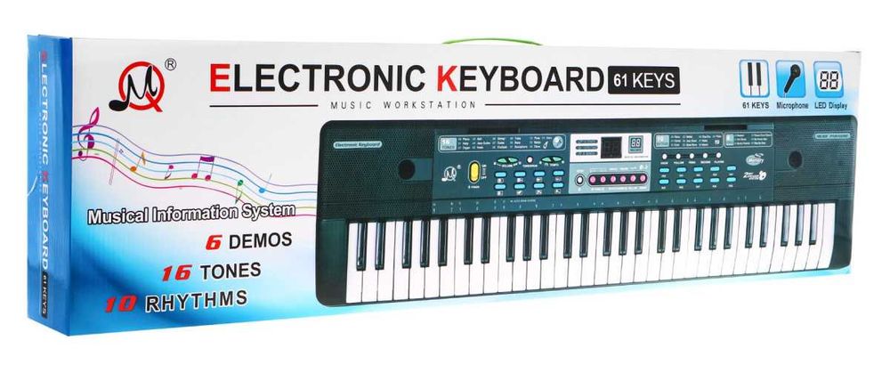 Organy Keyboard Pianinko Mikrofon Dla Dzieci (MQ-601)