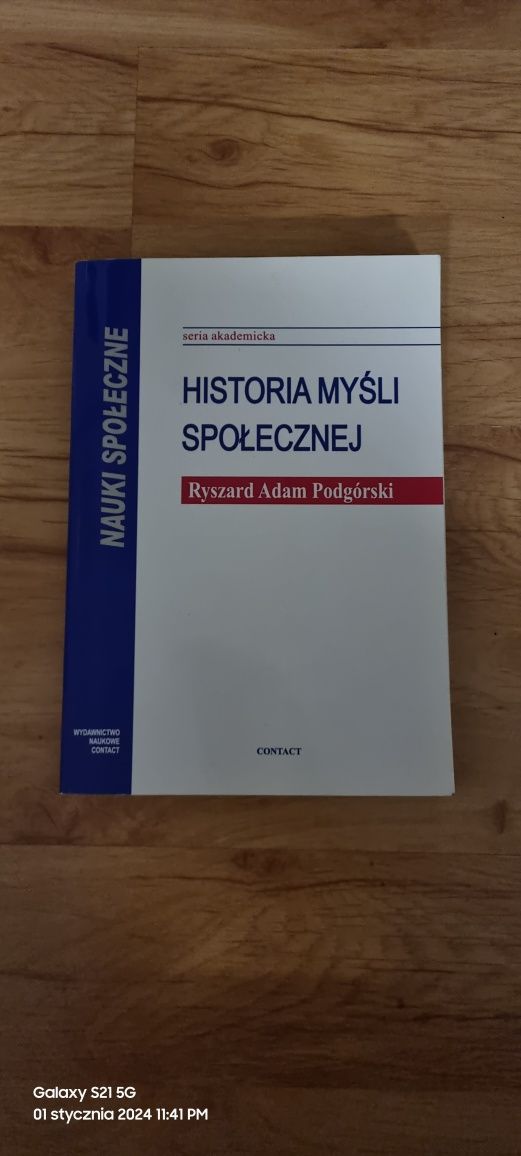 Historia myśli społecznej Ryszard Adam Pidgórski - książka