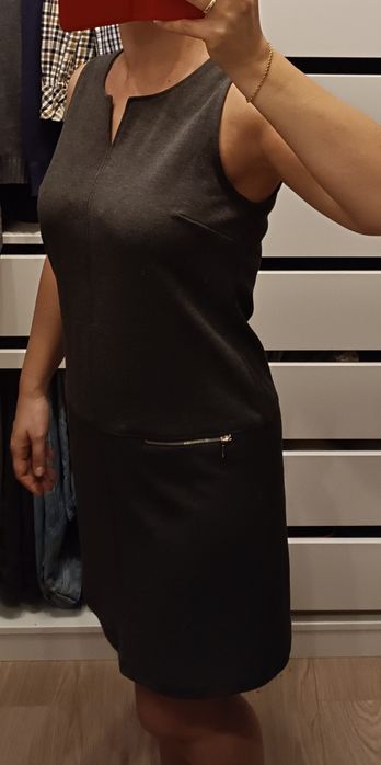 Grafitowa sukienka Camaieu