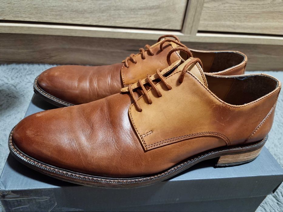 Buty męskie brązowa skóra rozm. 43