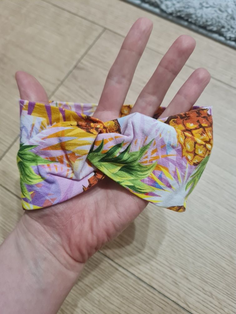 Opaska dla dziewczynki turban 6-12 m