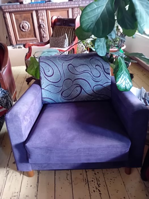 Fotel, siedzisko , sofa typu amerykanka, PRL