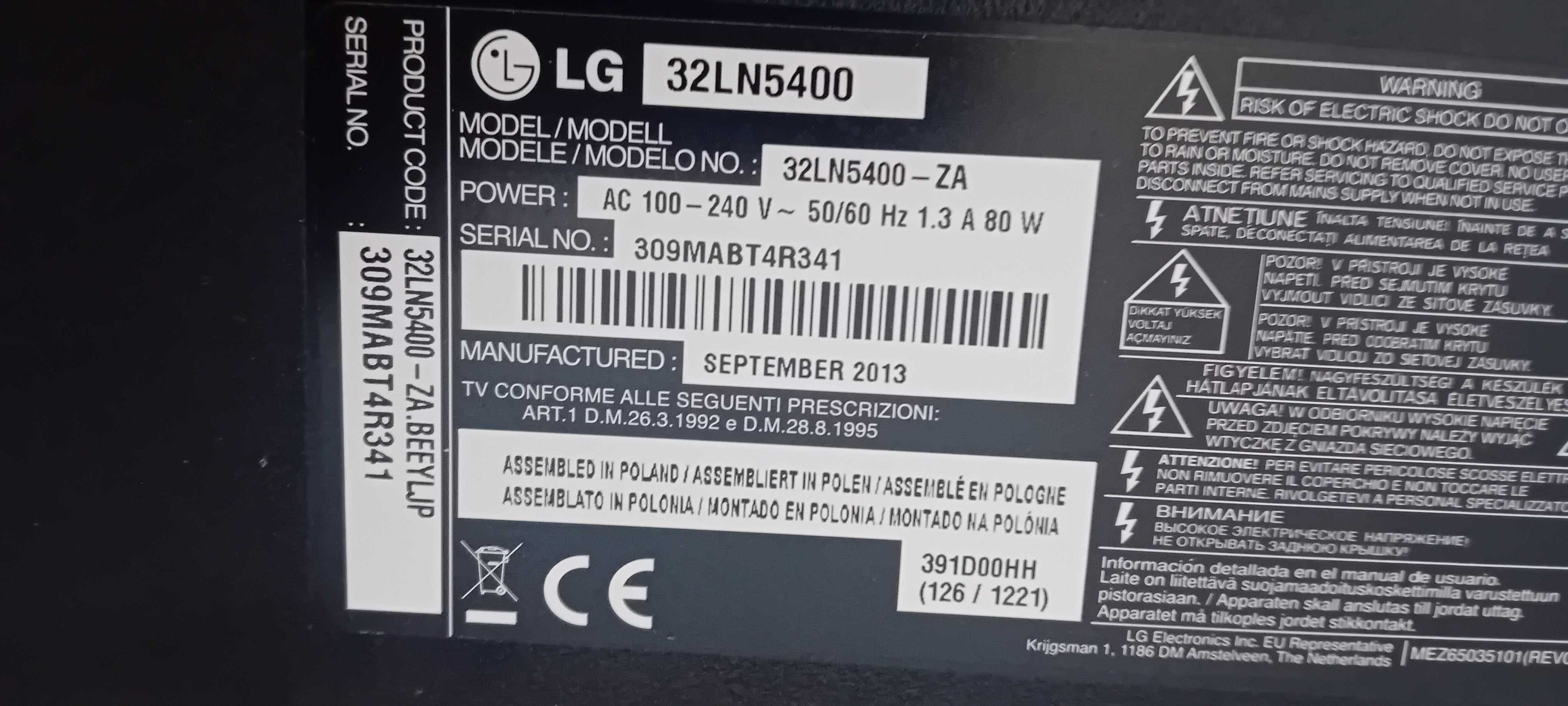 Telewizor LG 32 cale 100% sprawny