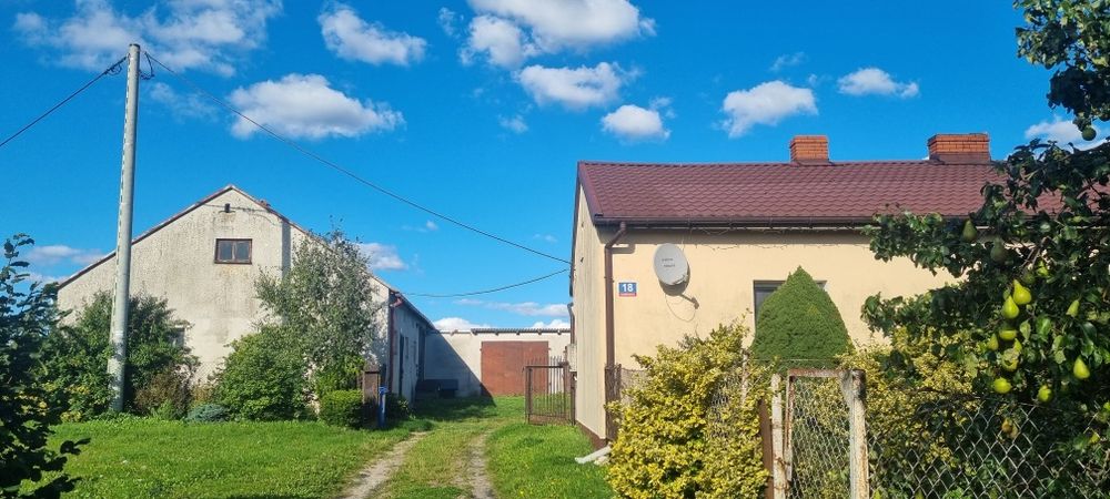 Dom 106m² z działką 1,84 ha, stodołą i garażami – Kamionka, stadnina!