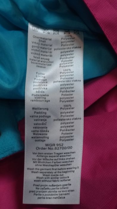 Spodnie dziecięce zimowe ocieplane narciarskie Y.F.K. r. 134/140