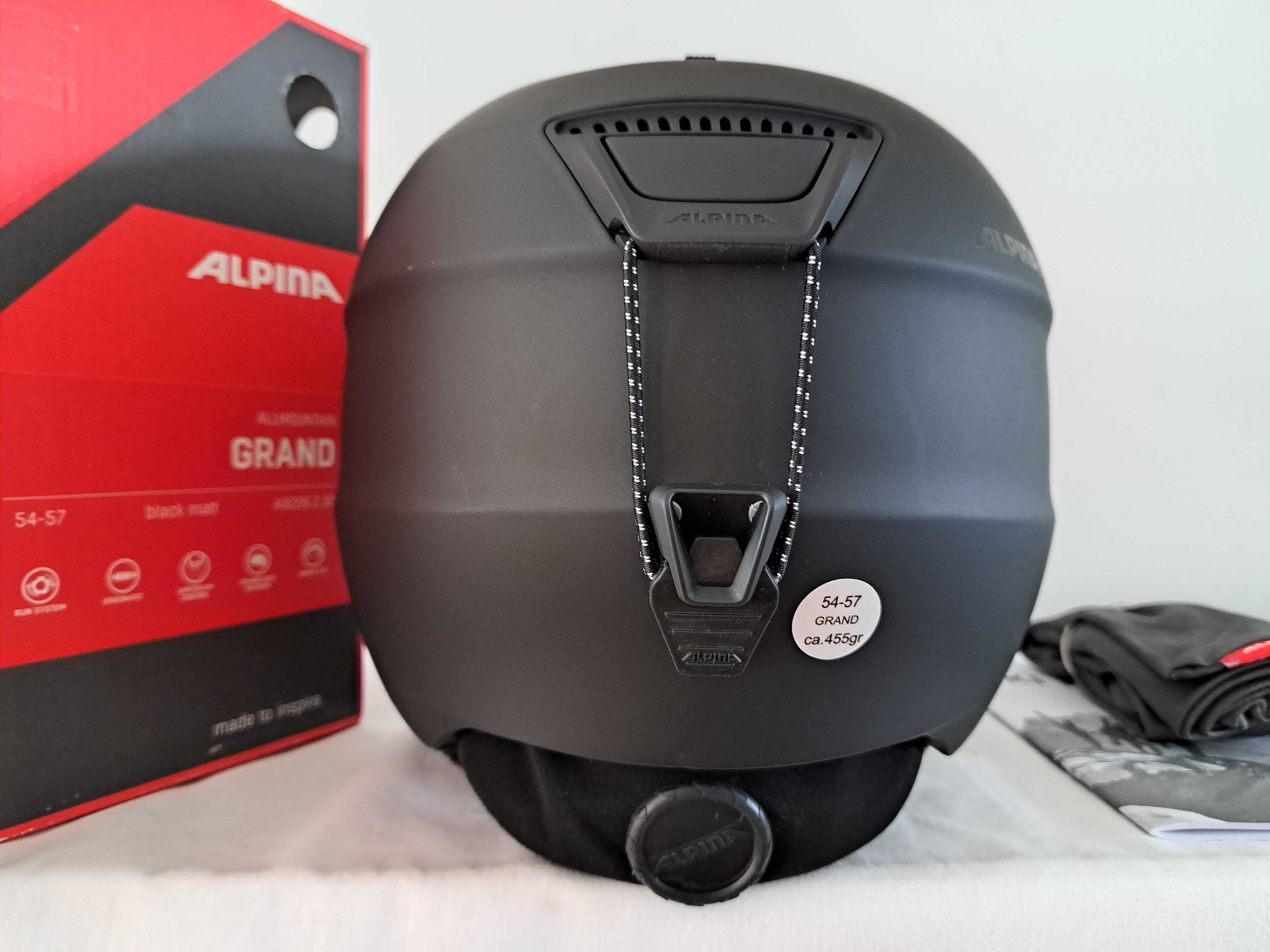 Kask narciarski Alpina Grand All Mountain Black Matt M 54-57cm