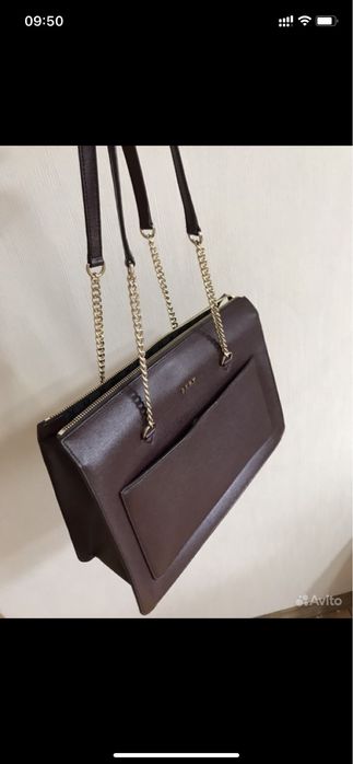 DKNY bolsa borgonha cor