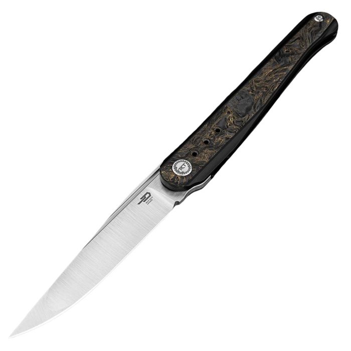 Nóż składany Bestech Spear Phisher Black Titanium/Dark Matter Gold Fat