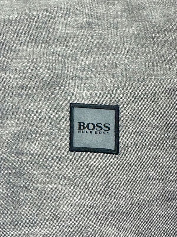 Hugo Boss Mabsoot Koszula Gładka Slim Fit Męska Logo na Piersi r. M
