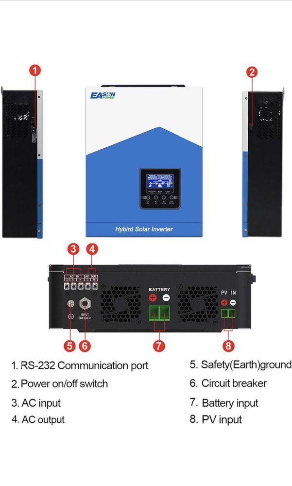 Продам EASUN POWER Inverter Гибридный солнечный инвертор