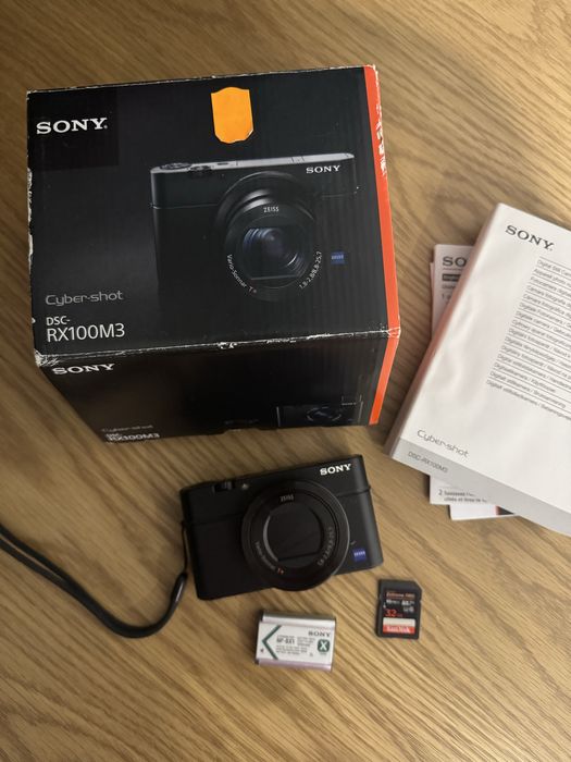 Sony rx 100 mark III фотоапарат (аналог canon g7x ) зі спалахом