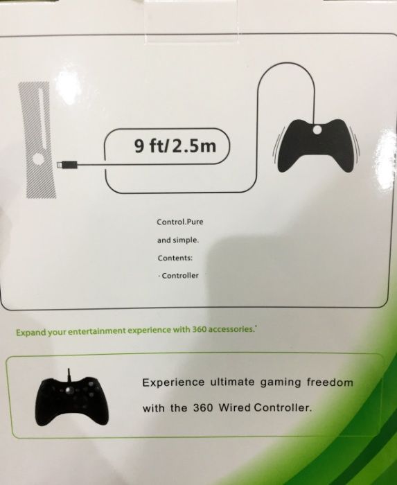 Comando para Xbox 360 / Computador (PC) com fio - NOVO