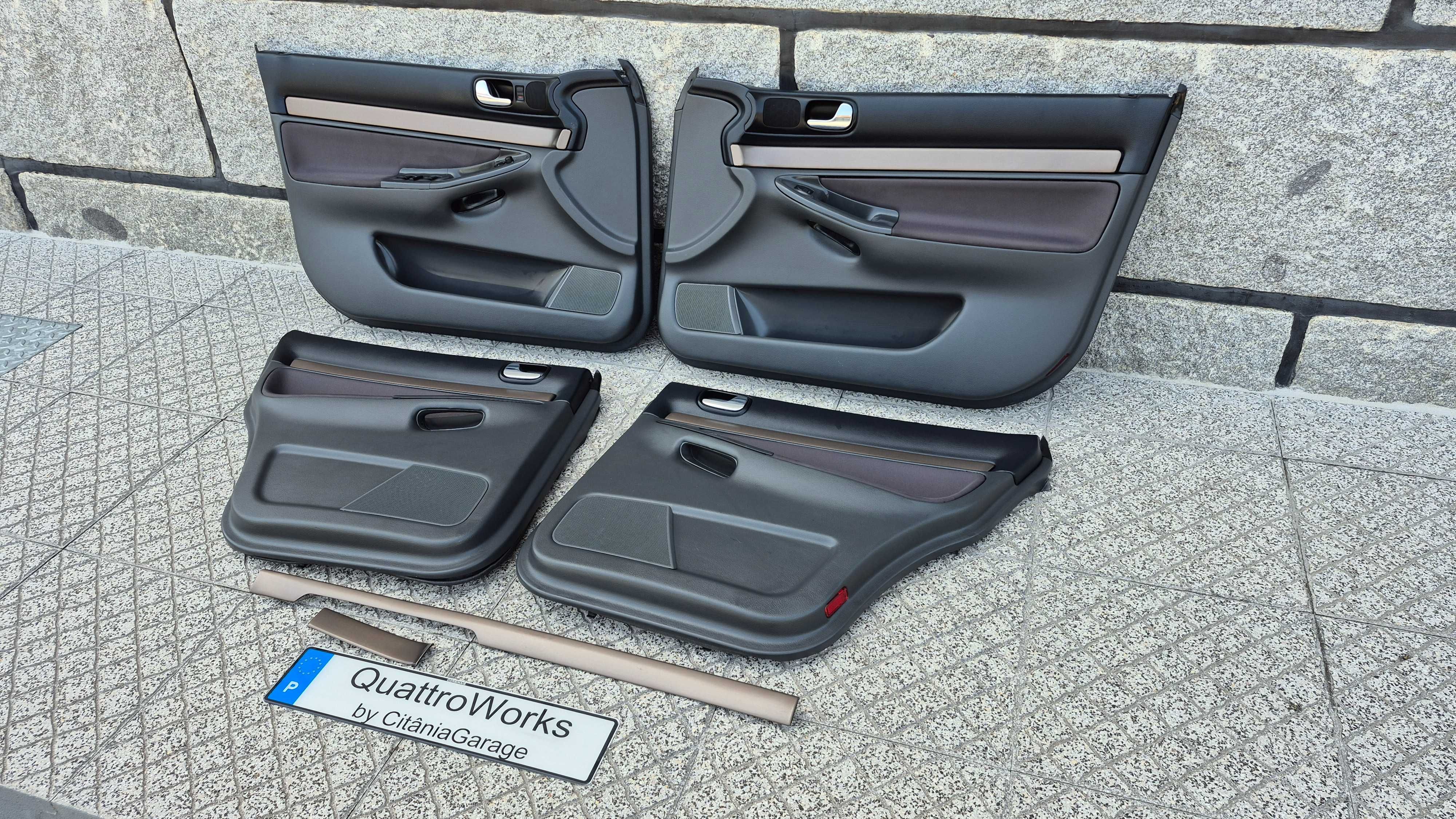 AUDI A4 B5(8D)-Quartelas Das Portas ESTOFADAS NOVAS + conjunto frisos