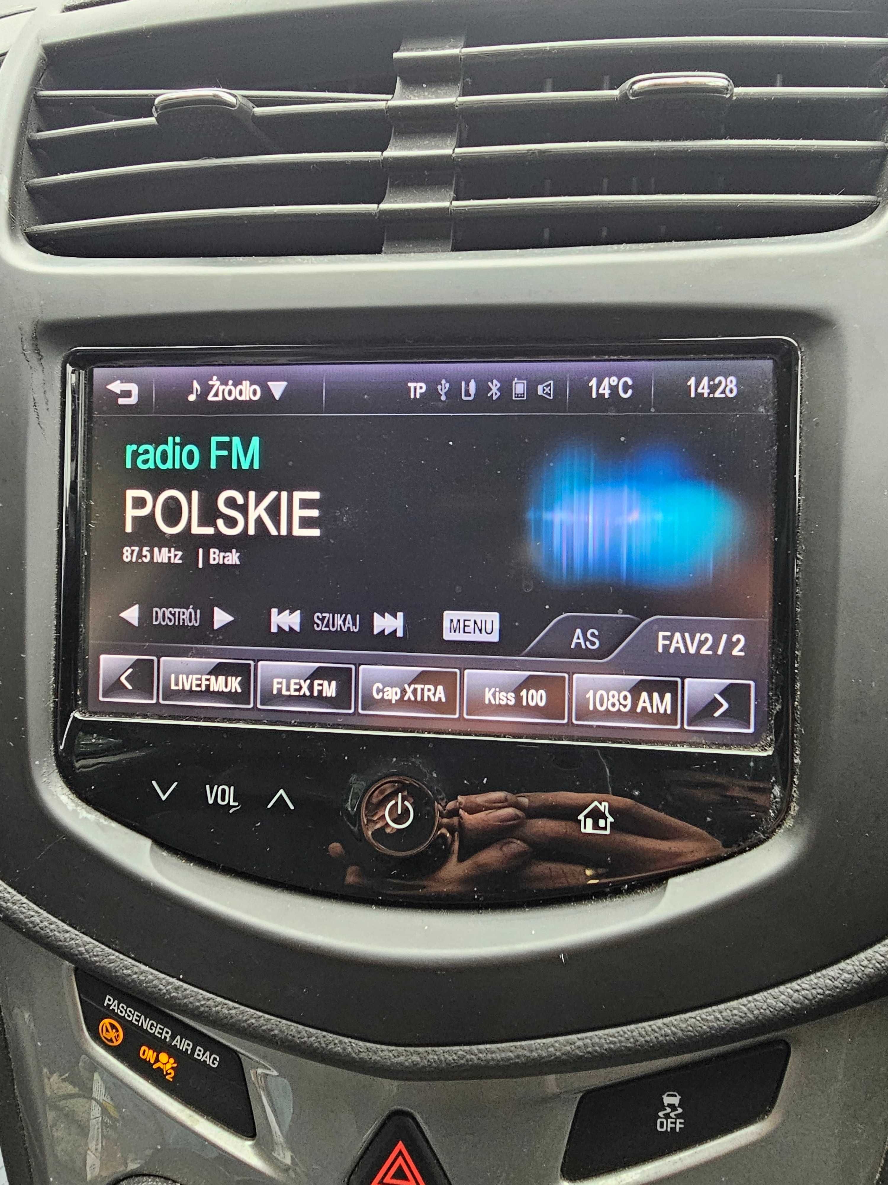 Chevrolet Trax Radio Ekran Dotykowy Wyświetlacz