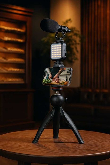 Zestaw do nagrywania XQISIT – mikrofon, statyw, akcesoria, podcast