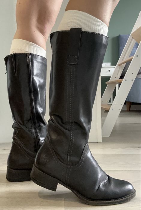 Чоботи черевики шкіряни жіночі