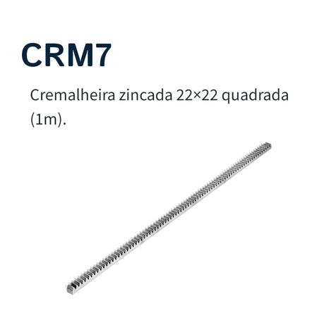 Cremalheira zincada 22x22  CRM7 - 1 mt