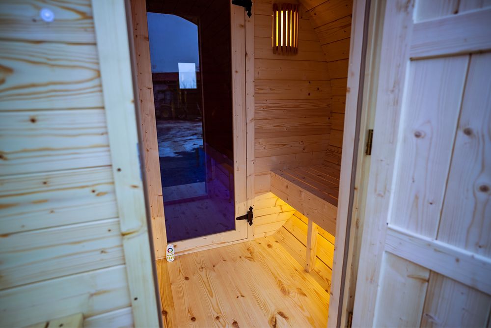 Sauna ogrodowa beczka PRODUCENT