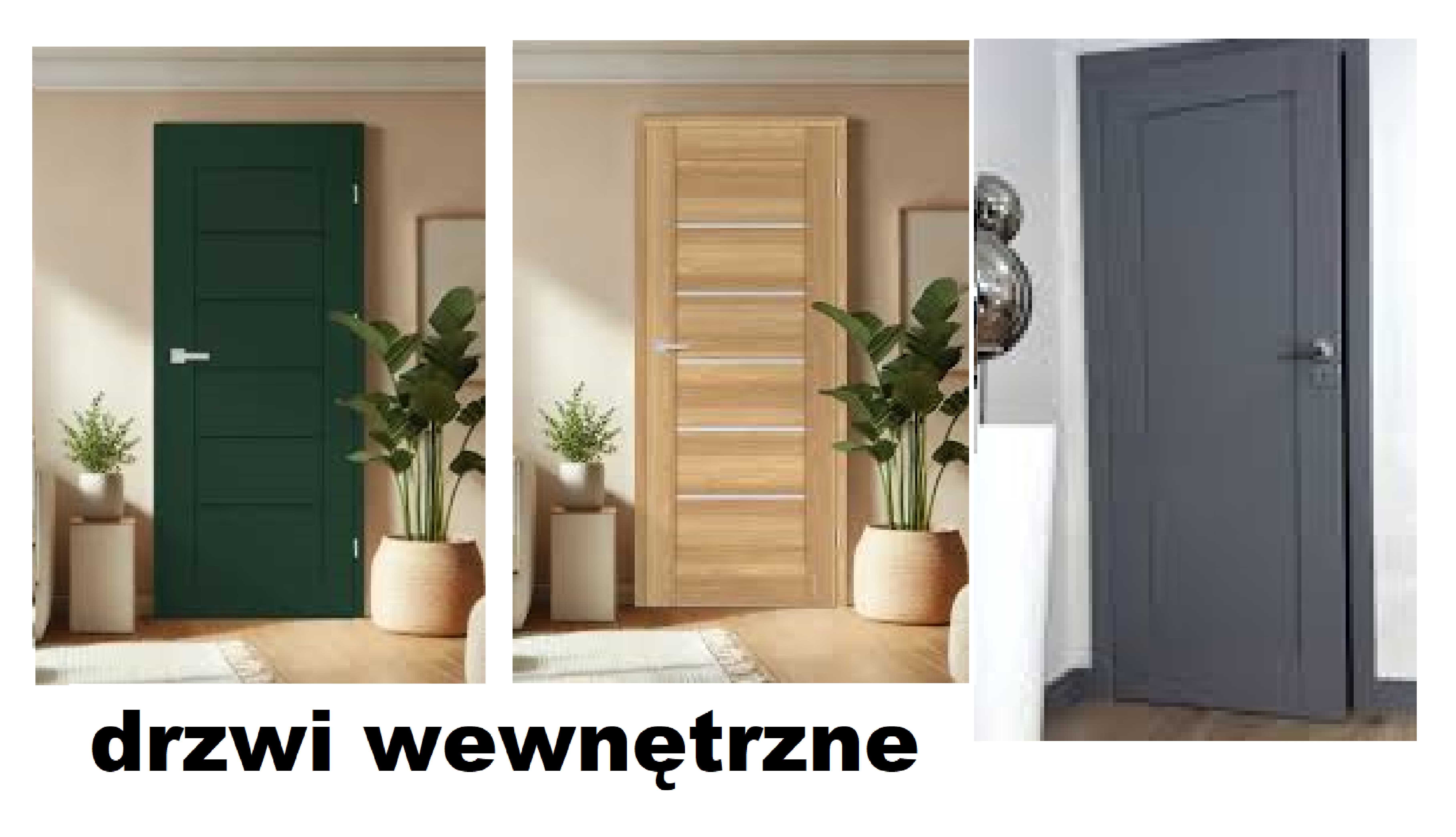 Drzwi wejściowe ZEWNĘTRZNE wewnętrzne z montażem do mieszkania w bloku