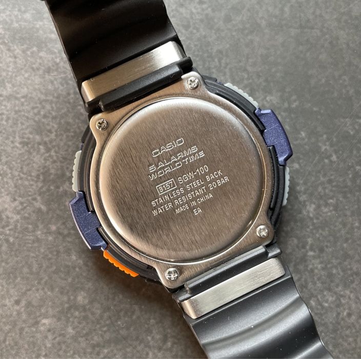 Годинник Casio SGW-100-2B новий оригінал компас термометр протрек