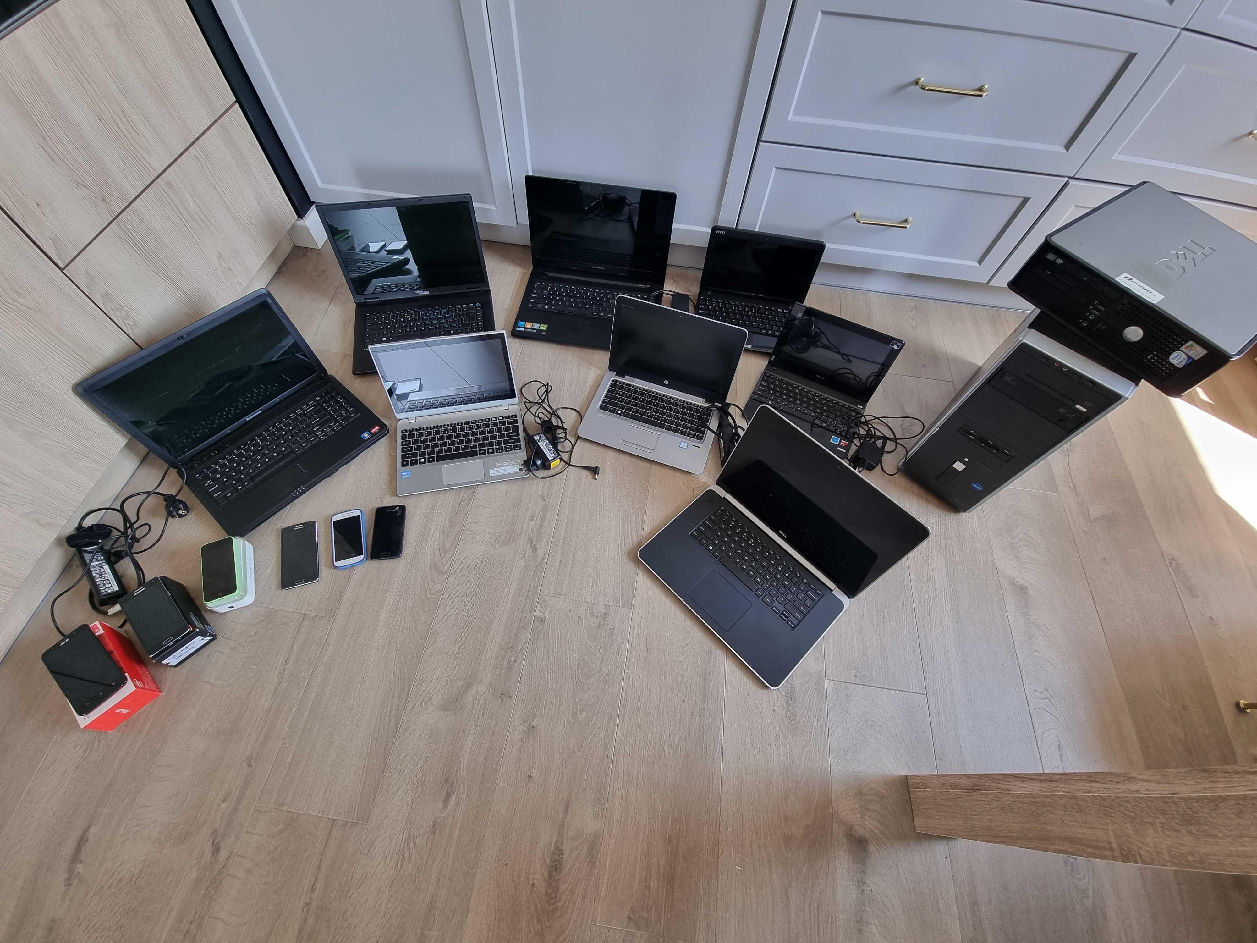Wyprzedaż sprzętu po likwidacji firmy - Sieć, Monitoring, Laptop