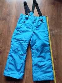 Spodnie zimowe, narciarskie, na śnieg 110/116, niebieskie