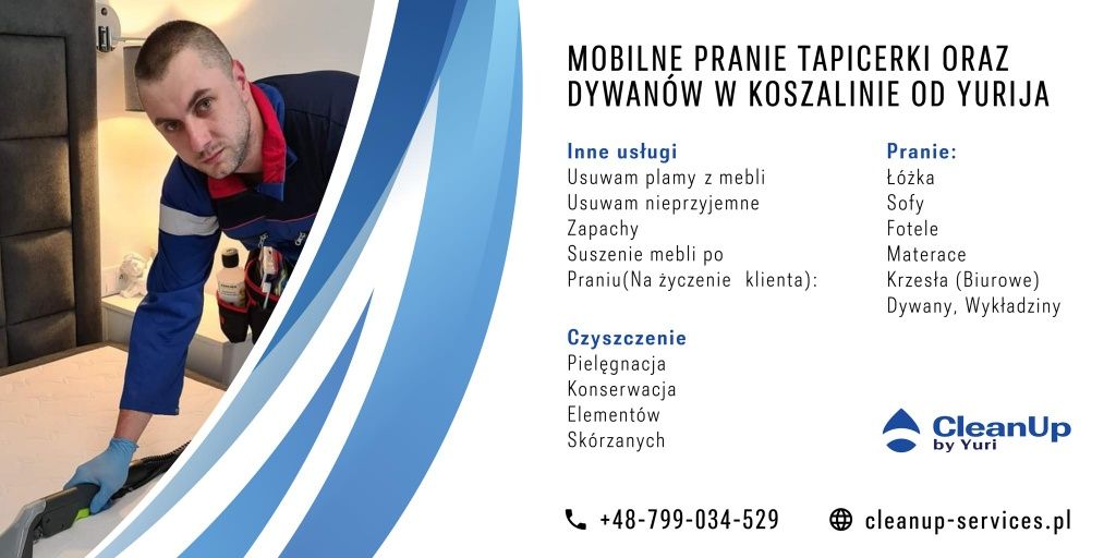 Pranie Tapicerki oraz Dywanów/Materace/Cyszczenie Pielegnacja Skór