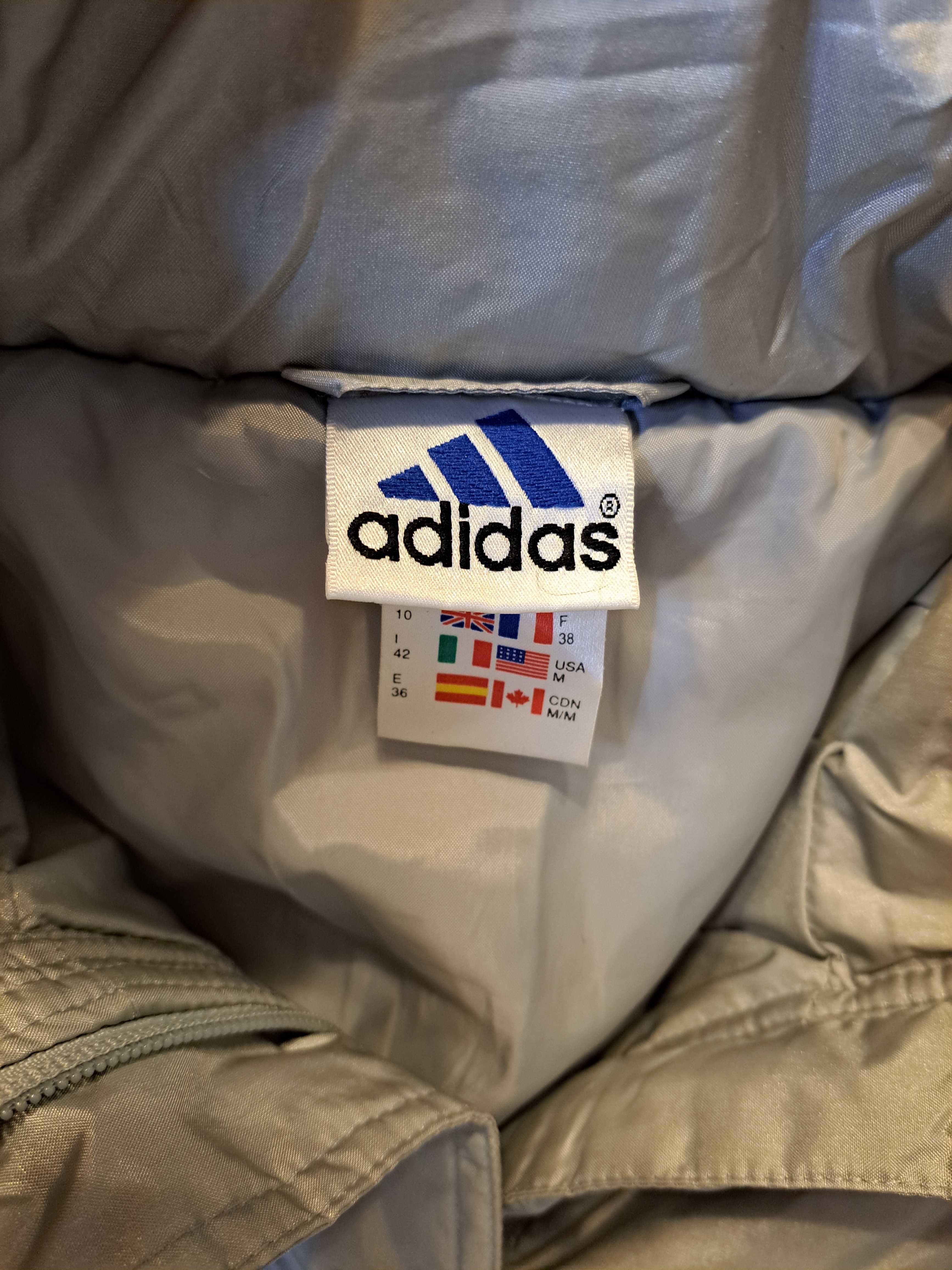 Vintage Kurtka Adidas Przejściowa Małe Logo 90s