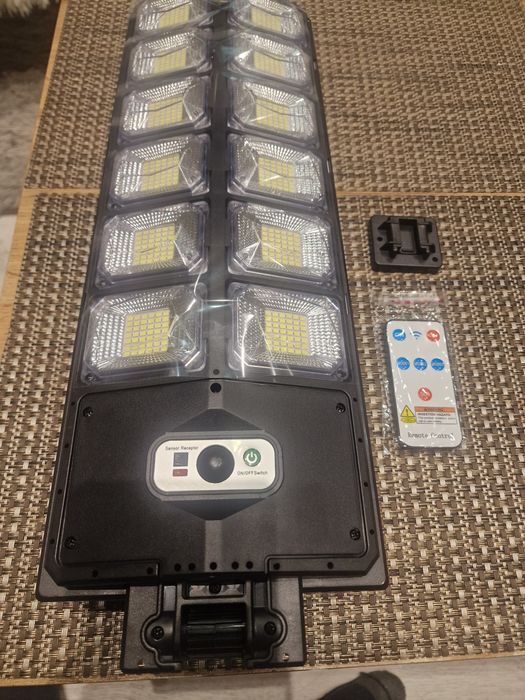 Lampa Solarna Duża 504Led Czujnik Ruchu I Zmierzchu