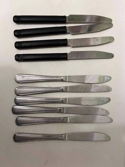 Столові прилади ложки вилки ножі мельхіорові срібні