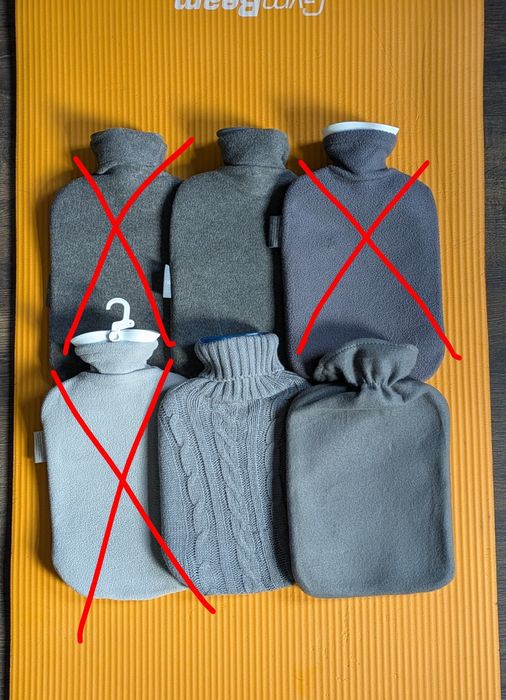 Грілка гумова в чохлі, грілка для ніг