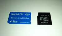 Карта памяти Mini SD 512 mb Nokia