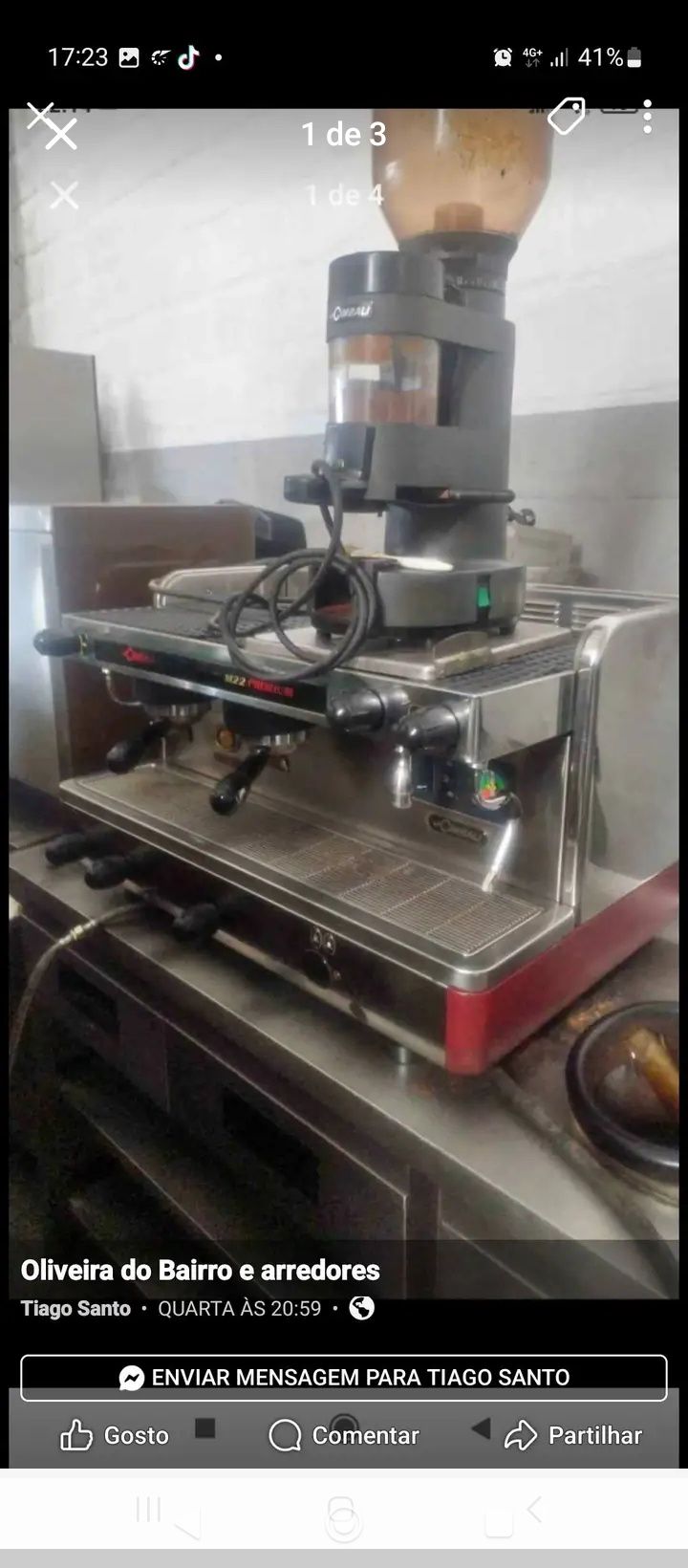 Máquinas de café industrial avariadas