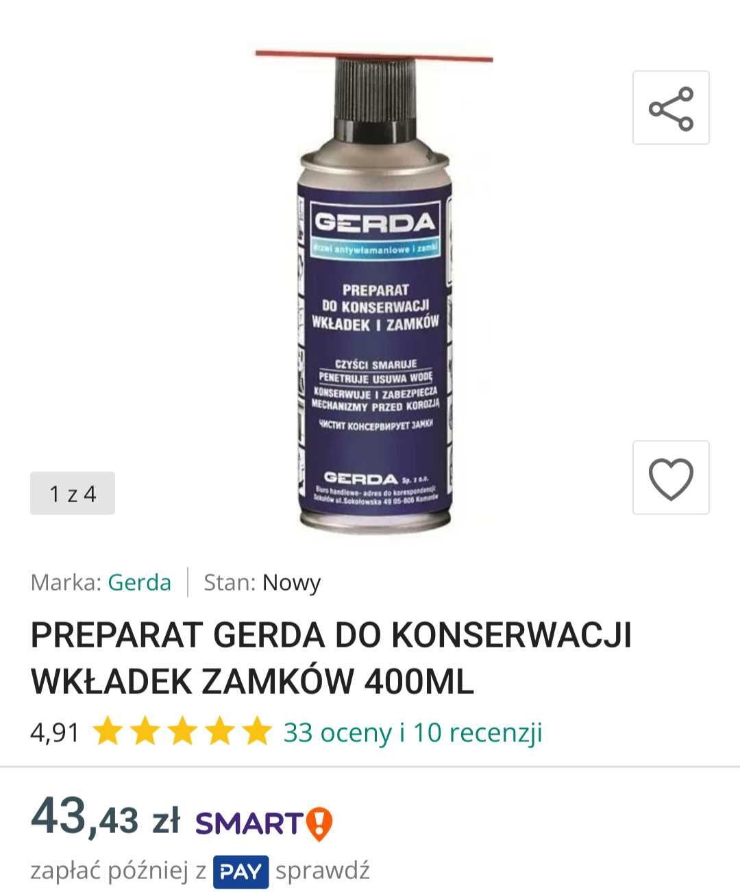 Gerda preparat do konserwacji