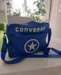 Converse torba A4 na ramię torebka niebieska do szkoły na codzień