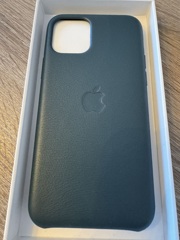 Nowy Orginalny Case Apple Iphone 11 PRO. Zielony, Skóra.