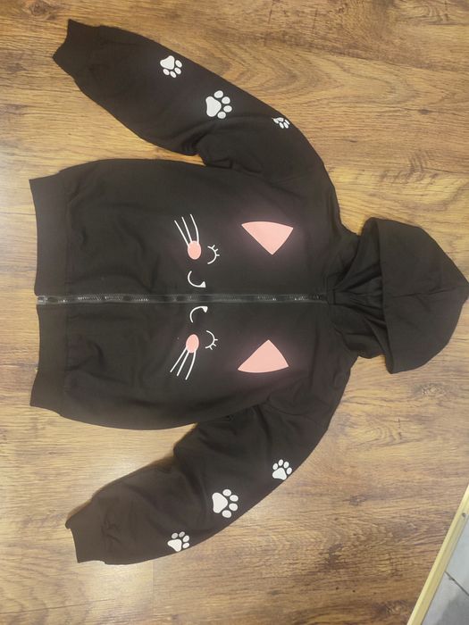 Bluza z kapturem Kotek r. 140