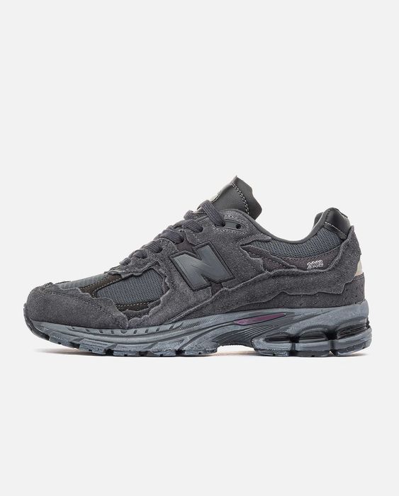 Мужские кроссовки New Balance 2002R Protection Black-Silver. 40-45