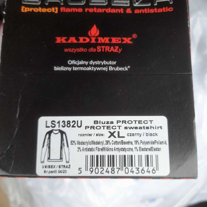 Bluza męska trudnopalna i antystatyczna Kadimex XL