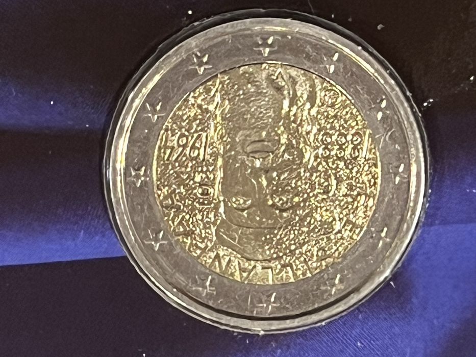 Moedas de varios paises e anos,de 2€ nao circulada, em blister. Philae