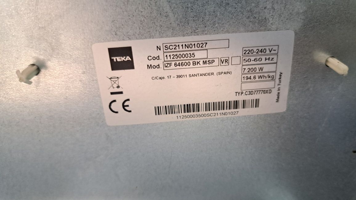 płyta indukcyjna TEKA IZF 64600 BK MSP