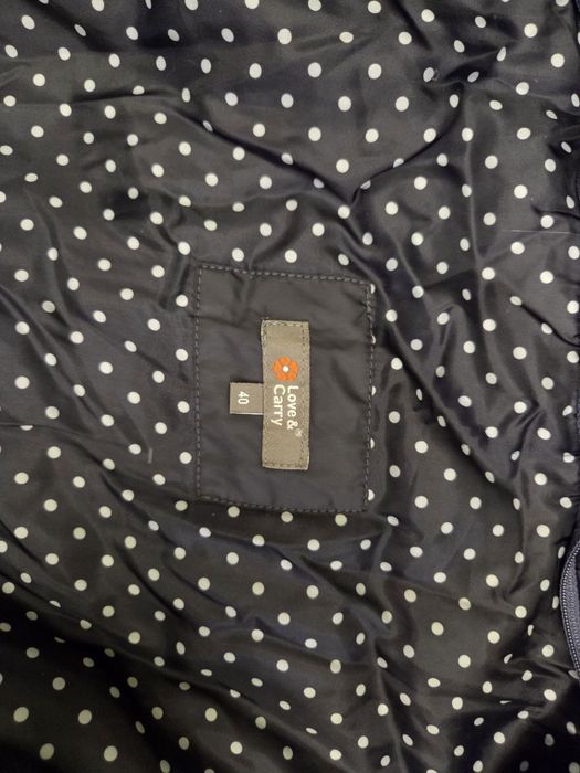 Куртка тепла для вагітних, слінгокуртка love&carry, розмір L (40) кол